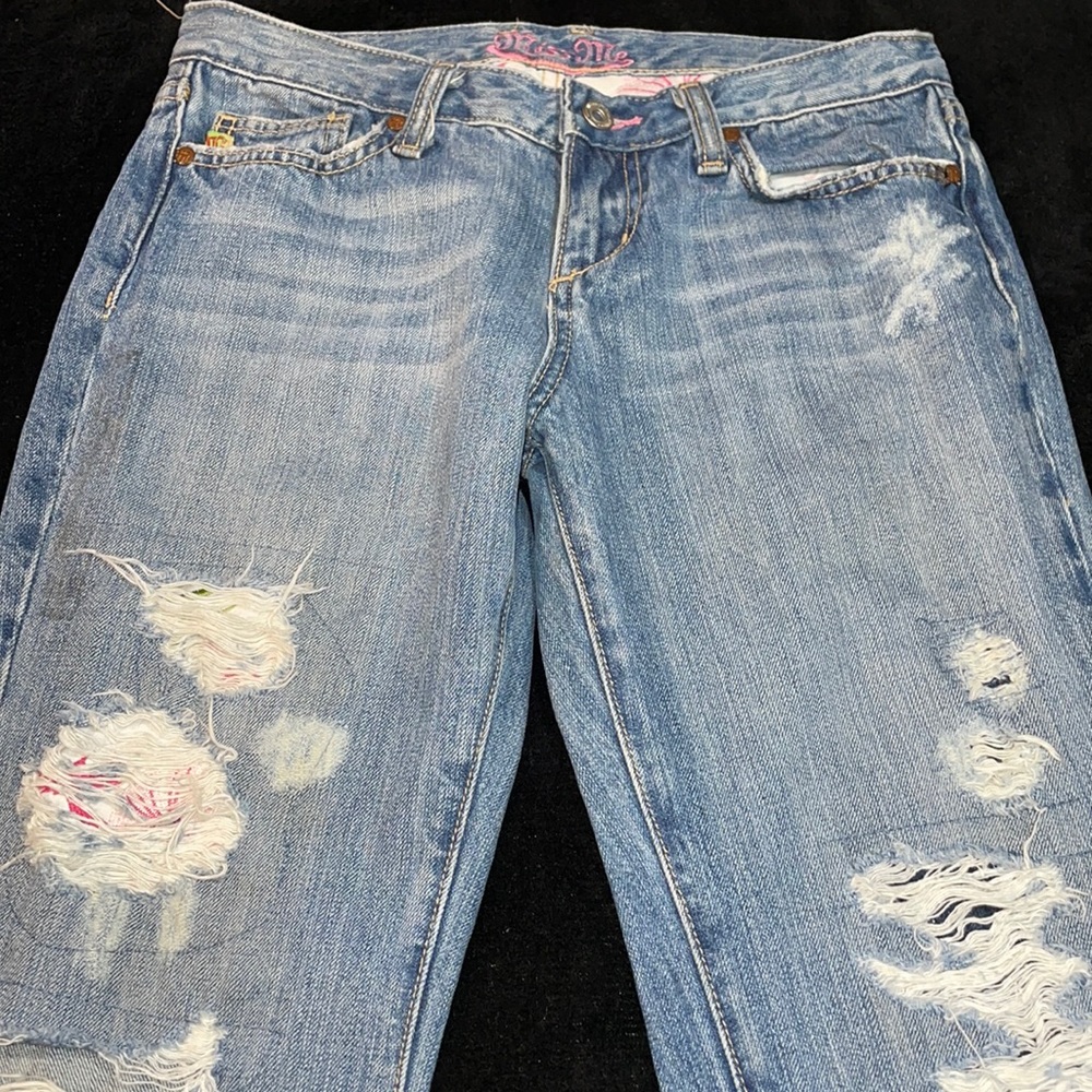 Miss Me Distressed Blue Jeans